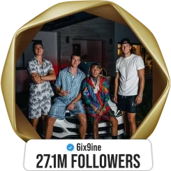 6ix9ine — 27.1M followers