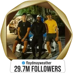 Floyd Mayweather — 29.7M followers