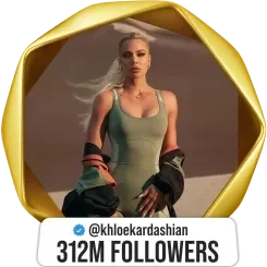 Khloé Kardashian — 312M followers