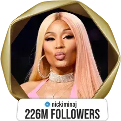 Nicki Minaj — 226M followers