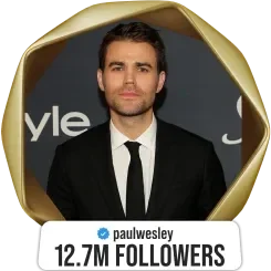 Paul Wesley — 12.7M followers