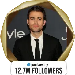 Paul Wesley — 12.7M followers