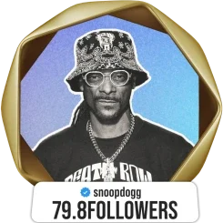 Snoop Dogg — 79.8M followers