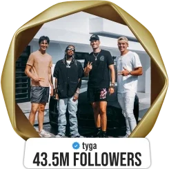 Tyga — 43.5M followers